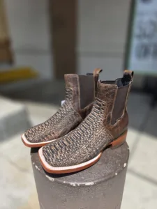 CAVAL 1010 BOTIN EXOTICO PYTHON COGNAC